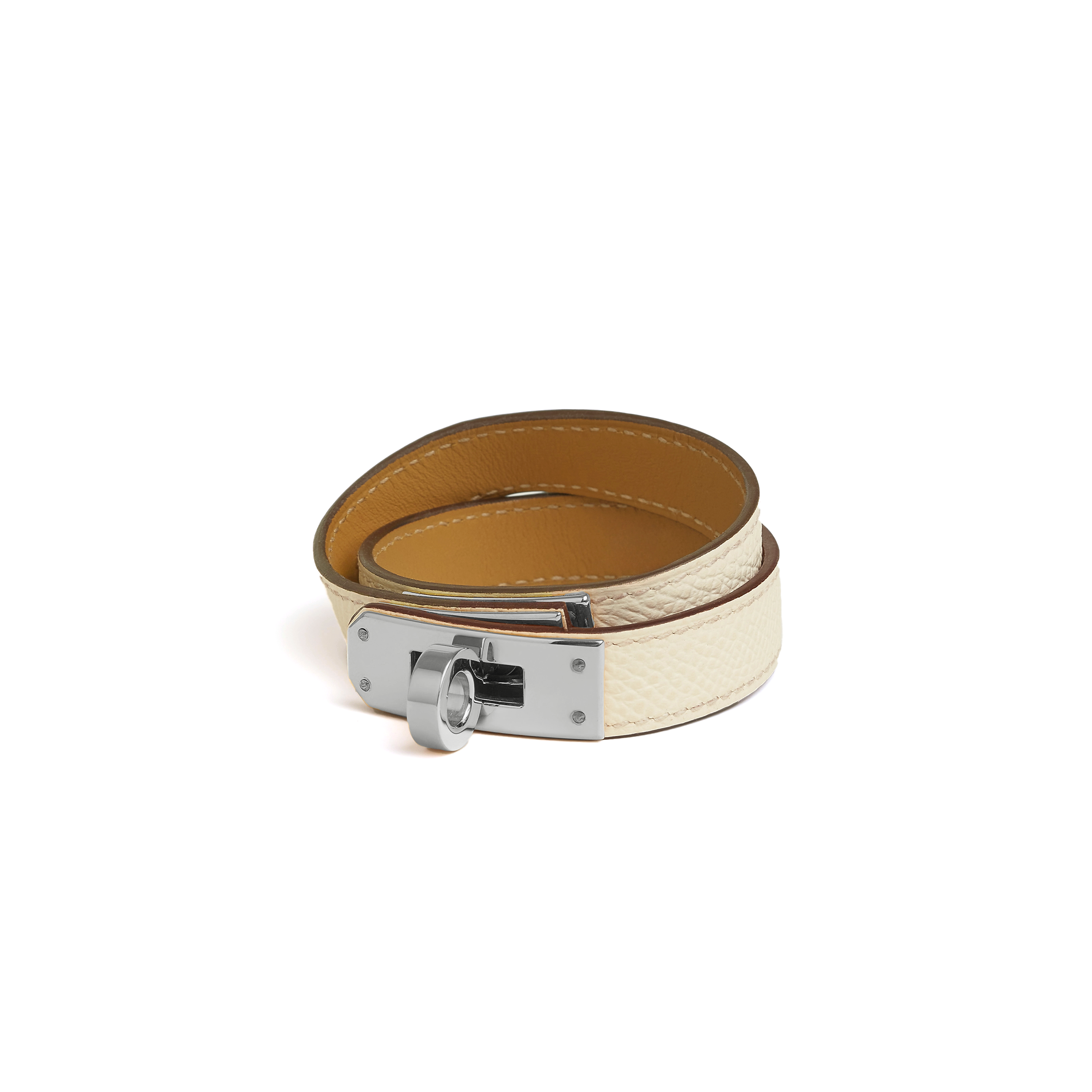 HERMES KELLY DOUBLE TOUR BRACELET EPSOM NATA